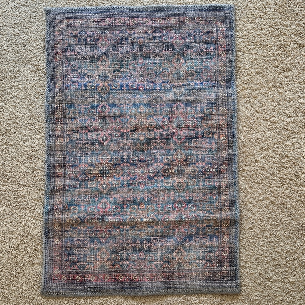 Vintage Style Multicolor Area Rug